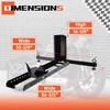 ECOTRIC Motorcycle Wheel Chock Stand Upright 1800lb Capacity, Adjustable Motorcycle