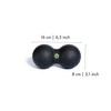 DUO BALL 8 Black Roll Stretch Ball, Made in Germany,