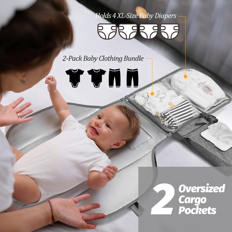 PZU Portable Diaper Changing Pad - Changing Pad Portable with