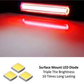 iJDMTOY Blackout Smoked Lens F1 Style Strobe/Flash LED High Mount Third Brake/Clearance Lamp Assembly Compatible With 2015-2022 GMC Canyon/Chevy Colorado