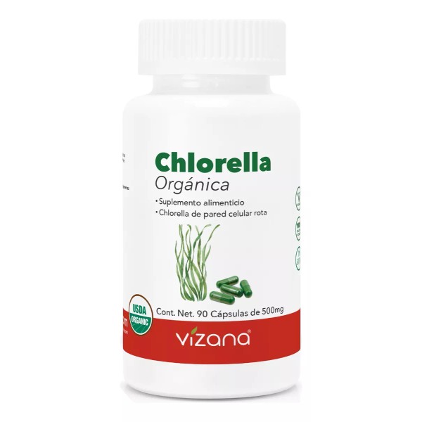 Vizana Nutrition Chlorella Orgánica En Capsulas (90caps-500mg)vizananutrition
