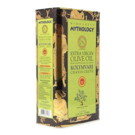 Mythology Greek Olive Oil From Greece, Cold Pressed Extra Virgin Olive Oil, Certified PDO Kolymvari Chania Crete, 3 Liter