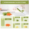 NACOLUS 5 in 1 Mandoline Slicer Vegetable Slicer Mandolin Multi