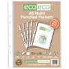 eco-eco A5 100% Recycled Bag 25 Multi Punched Pockets