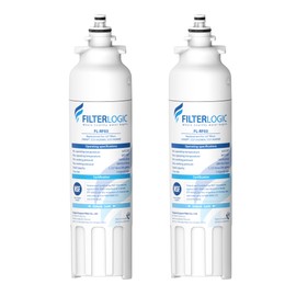 Filterlogic ADQ73613401 Refrigerator Water Filter, Replacement for LG® LT800P®, LT800PC, ADQ736134, ADQ73613402, LSXS26326S, LSXS26366S, LMXS30776S, LSXS26366D, LMXC23746S, 46-9490, 469490, Pack of 2