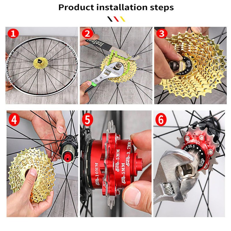 Bike Single Speed Conversion Kit 12T13T/14T/15T/16T/17T/18T/19T/20T/21T/22T Bicycle Single Speed Cassette
