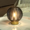 LUSHARBOR Battery Operated Lamp with Timer, Small Table Lamp Battery