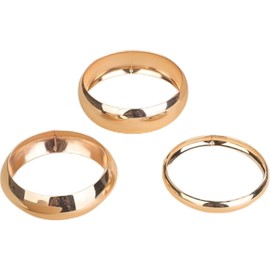 3PCS Chunky Gold Bangle Bracelets Trendy Wide Chunky Cuff Bracelets Hammered Wrist Cuff Wrap Bracelet for Women (Style 1, One Size)