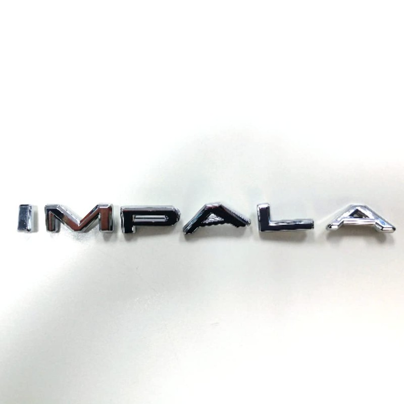 Letter Set Script Emblem with 12 Clips, Compatible with Chevy