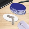 Oval Name Badge Blanks with Magnet - 10 Pack (Blue)