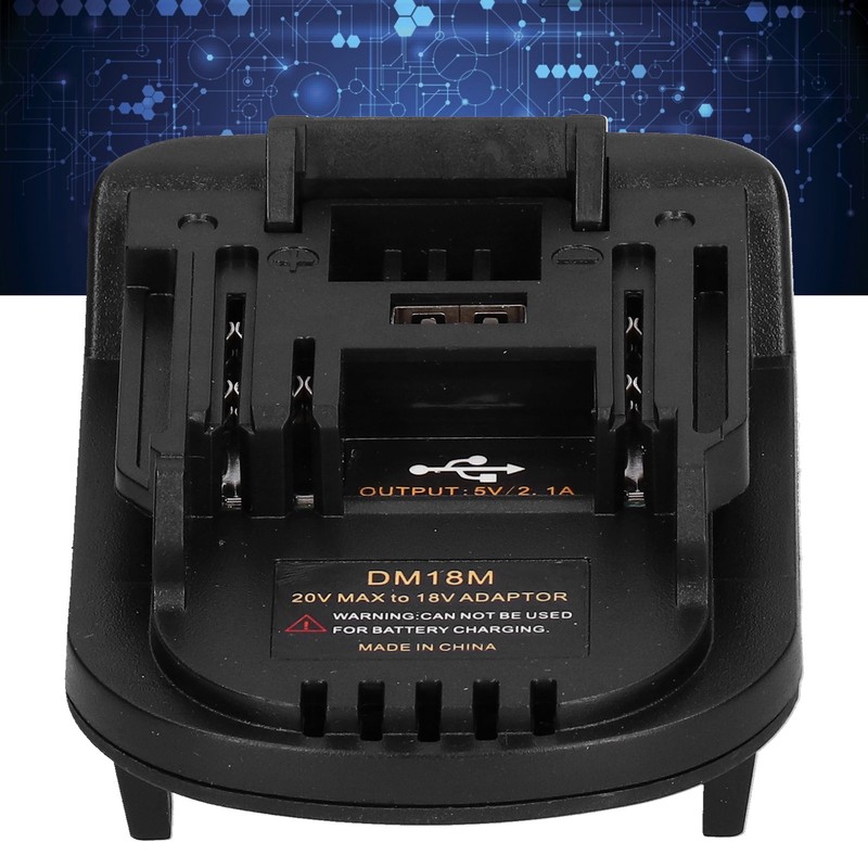 Lithium Battery Adapter Dock Power Connector with USB Charge Interface