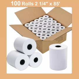 Unbranded 100 Rolls 2 1/4" x 85' Thermal Paper Cash Register Credit Card Receipt BPA Free