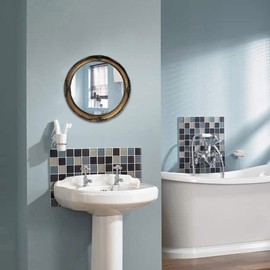 Funerom Vintage 12.2 inch Decorative Wall Mirror Hanging Mirror Round Antique Gold