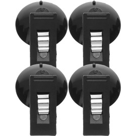 FAVOMOTO 4pcs Car Windshield Ticket Holder,Car Sun Visor Parking Permit,Ticket and Note Holder Clip Glasses Clip Cards Clamp with Suction Cup