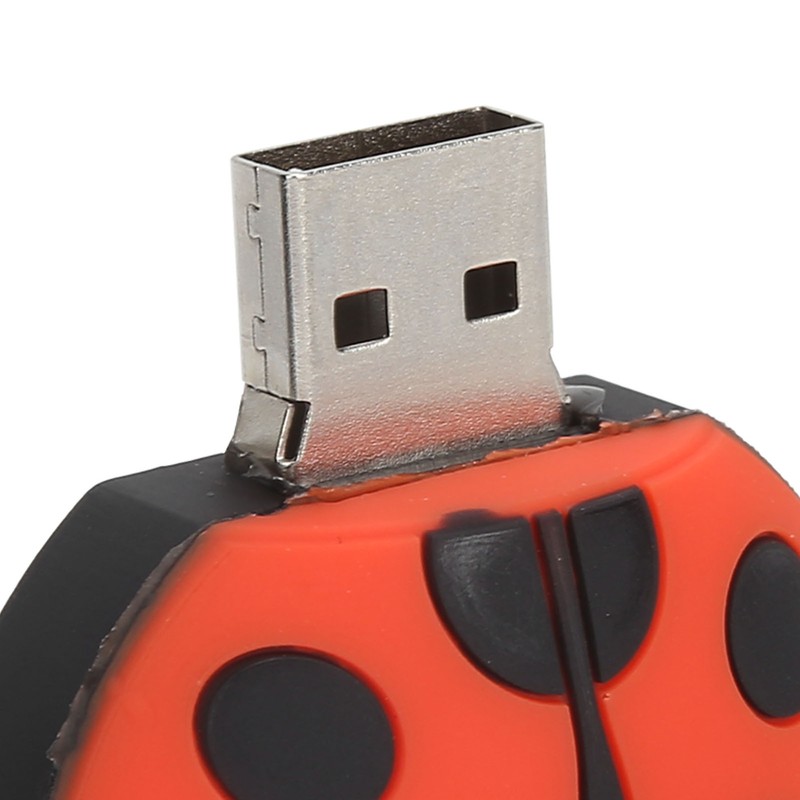 Flash Drive Cute Cartoon Ladybug Compatible Storage Optional USB Thumb
