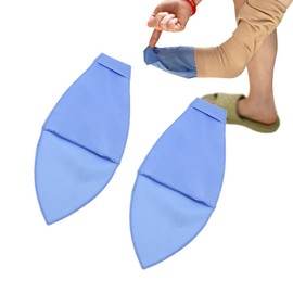 Open Toe Compression Sock Aid for Easy Slide - Slip Stocking Applicator to Help Assist Put On for Elderly, Disabled, Pregnant, 2 Pcs (Blue)