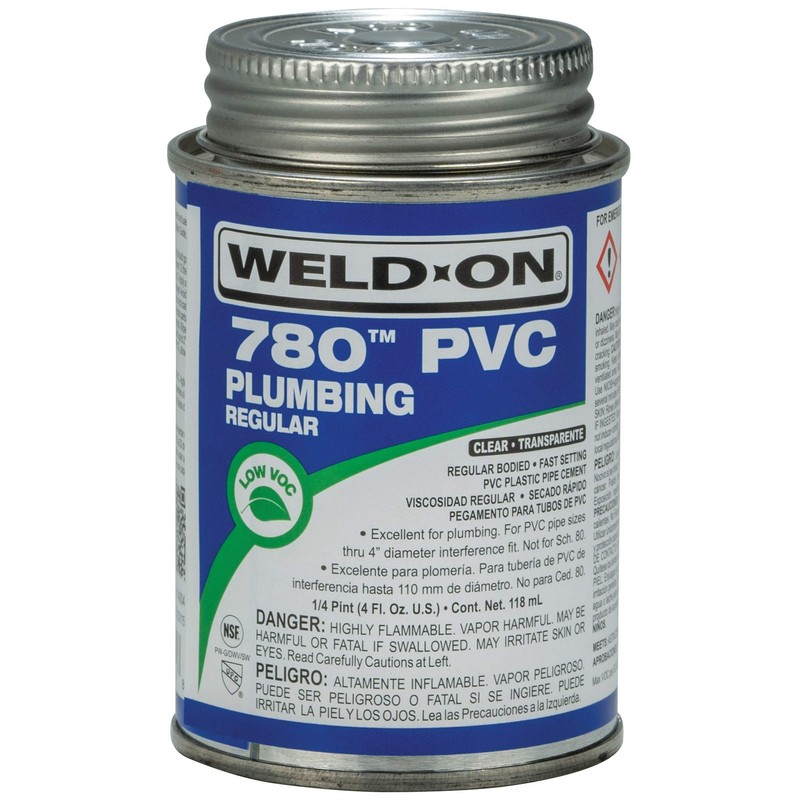 Weld-On 14004 780 PVC Regular-Bodied High Strength Plumbing Solvent Cement