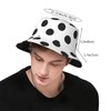 GYLILI Polka Dot Black White Bucket Hat for Women and