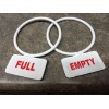 Pressurized Gas Cylinder identification tag Empty & Full, Hangs on