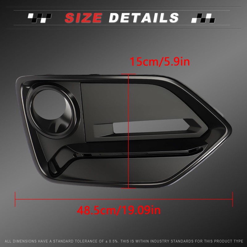 Wanzuwbip Fog Light Cover Trim Kit Fit for Civic Hatchback