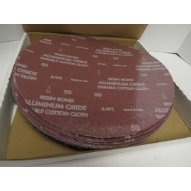 MERIT ABRASIVES 12" DIAMETER X-WEIGHT PSA CLOTH BACK PREMIUM SANDING DISC 50 GRIT**25 DISCS* USA