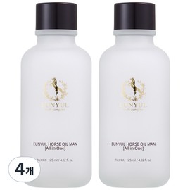 Eunyul Horse Oil Men's All-in-One, 125ml, 4 pcs / 은율 마유 남자 올인원, 125ml, 4개