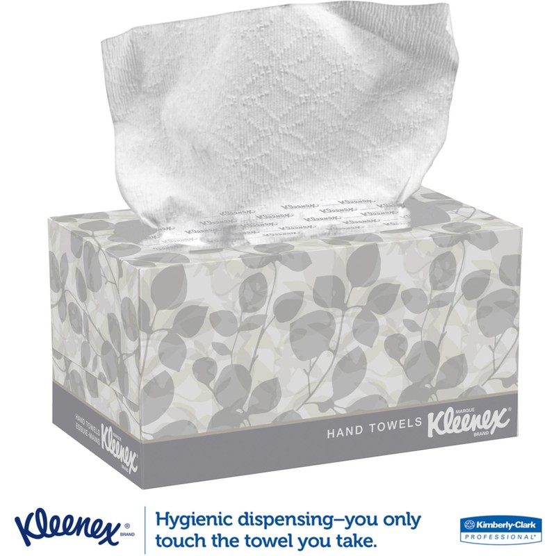 Kimberly-Clark KLEENEX Pop-Up Box Hand Towels, Paper, 9 x 10-1/2,