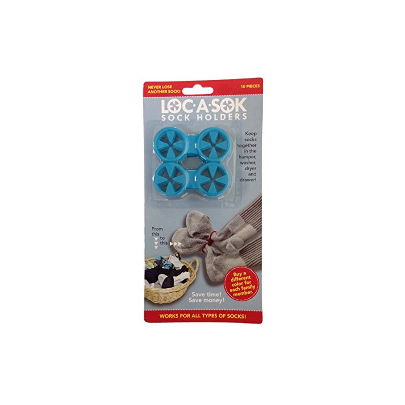 Loc A Sok Sock Locks (Pack of 10) Blue