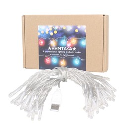 HHMTAKA Fairy Lights with 40 Warm White LEDs on 6m of Clear Cable (Warm White)