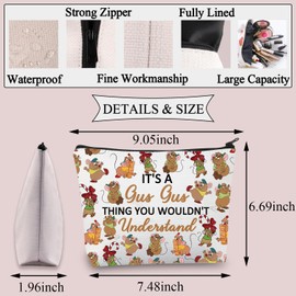 PLITI Jaq and Gus Makeup Bag Cinderella Gus Gus Gift It's A Gus Gus Thing You Wouldn't Understand Gift Fairy Tales Gift (It's Rat ThingU)