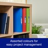 Oxford A4 Ring Binders, Red/Green/Blue, Pack of 3 Folders 40mm