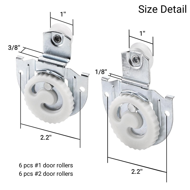 Nagpew 12 Pieces Closet Door Roller, Sliding Wardrobe Door Wheel