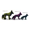 Articulated Wolf 3-D Printed, Small Medium Large Wolf Toy, Black