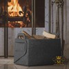 Rubberneck Multi-Purpose Felt Basket, Foldable Storage Bag with Two Handles,