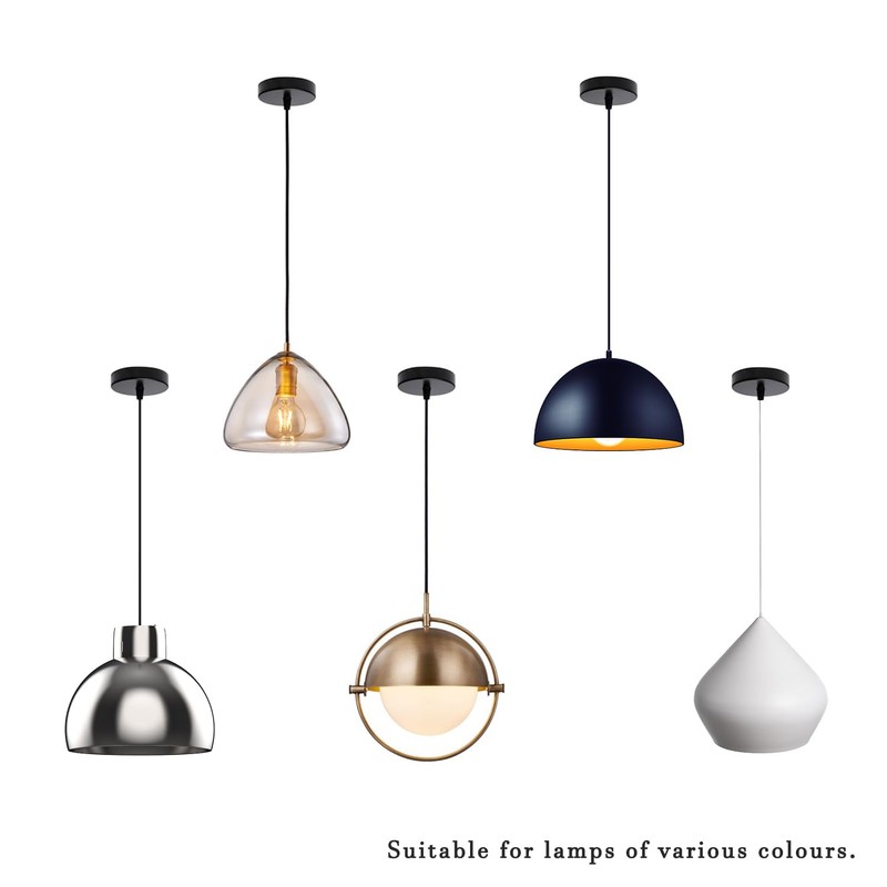 Zzcy Pack of 3 Cable Cover Ceiling Light Ceiling Canopy