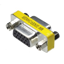 KAUMO VGA Extension Adapter Analog RGB Relay Connector D-Sub15 Pin Female to Female (1 Piece)