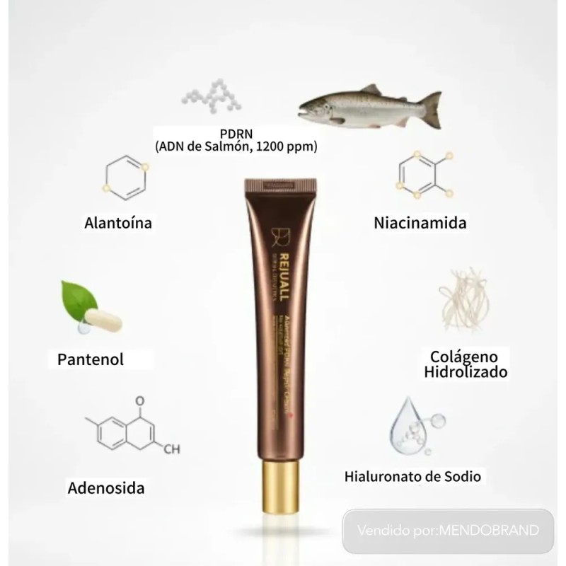 Rejuall Crema Coreana Regeneradora Avanzada Con 1200ppm Pdrn