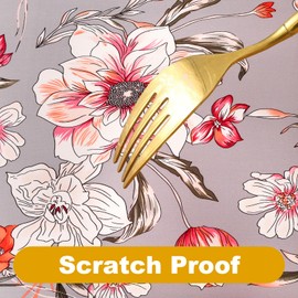 GOSTADY 1 Pack 8FT Waterproof Rectangle Picnic Table Cover Elastic Fitted Outdoor Tablecloths Printed Rectangular Vinyl Table Cloth for Dining, Camping, Picnic Party, Indoor & Outdoor 96"x30", 13