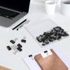 Ufmarine 60 Pcs Small Binder Clips 3/4 Inch Length, Black
