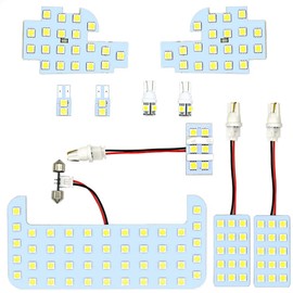 NASSKA Toyota Toyota Harrier 60 Series SU60/ZSU65/AVU65 Early Period, Harrier 60 Series Room Lamp, LED Parts Set, White, Designed for 6000K Vehicles, Dedicated Tools Included, 10-Piece Set *Compatible