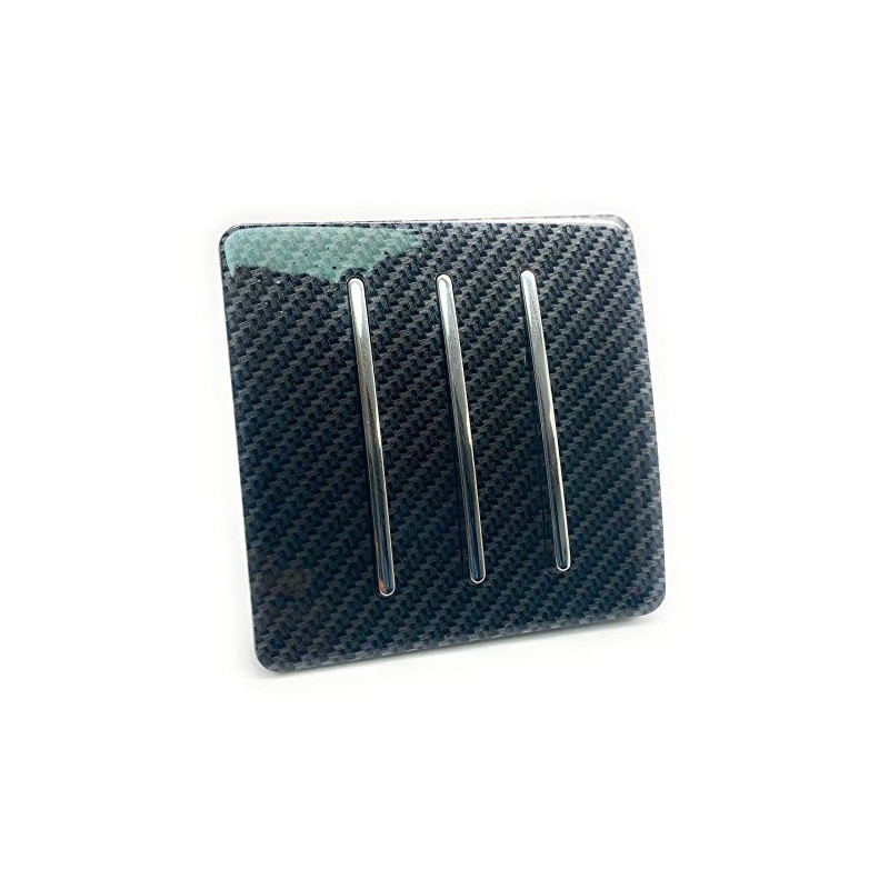 Trendi 3 Gang 2 Way 10 Amp Rocker Chrome Light