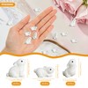 60 Pcs Miniature Rabbit Figurine, 3 Styles Mini Resin Animals,