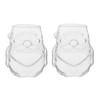 RockTrend Santa Claus Shaped High Borosilicate Clear Glass Mug Teacup