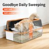 2 Pack XL Stainless Steel Litter Box with High Sides