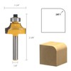 4 Pcs Round Over Bearing Edging Router Bits, Corner Rounding