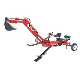 Towable Portable Backhoe Plans DIY Track Hoe Excavator Garden Digger Build Your Own