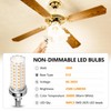 E12 LED Bulb, 6pcs 20W LED Corn Light Bulb 150W