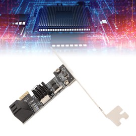 PCIE to SATA 3.0 Expansion Card, 2 Port PCI Express 1X 4X 8X 16X Slot SATA Hard Drive Adapter Controller Expansion Card for Win XP 11 10 Vista Linux for OS