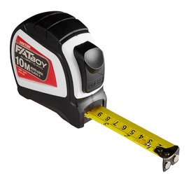 Dekton Fatboy Magnet Tape Measure 10m x 25mm | Extra Wide 25mm Blade | Magnetic Tip | Imperial & Metric Units | Anti-Slip Belt Clip | Auto-Lock | Class II Accuracy | Ideal for Professional and DIY Use