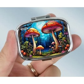 Fancy Mushroom Forest Stash Box / Pill Box